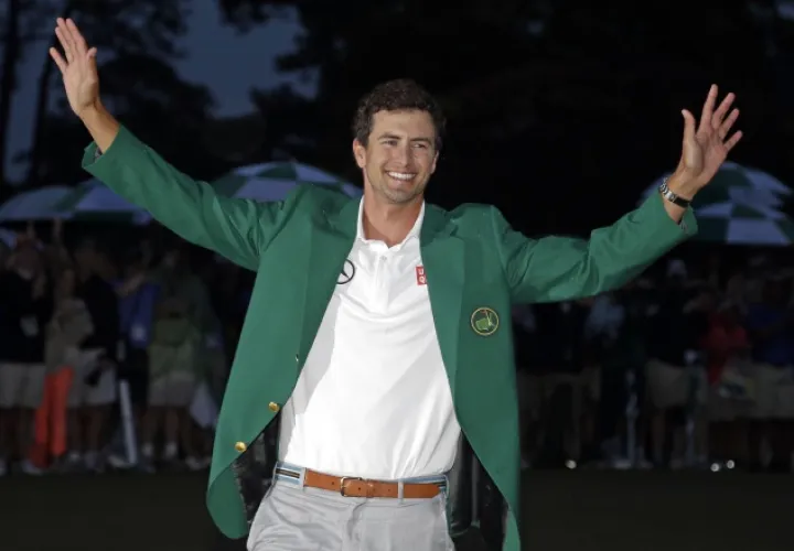 Adam Scott  ganó el Masters de Augusta en la temporada de 2013. AP