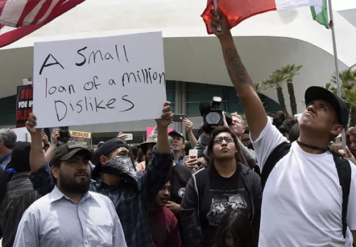 Protestas contra Trump. /Foto EFE