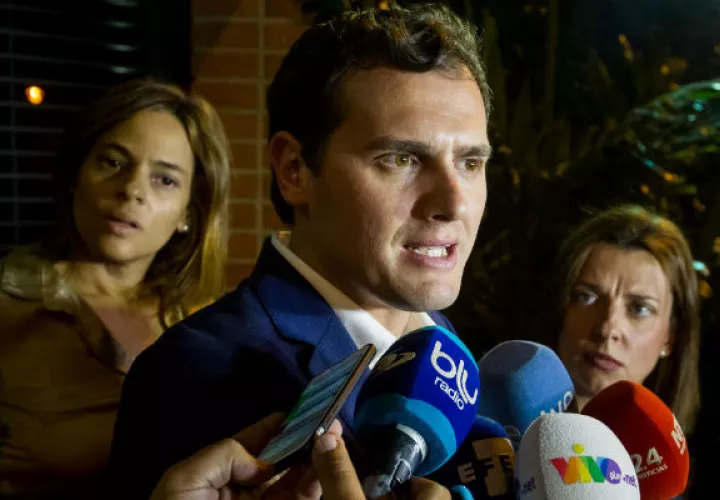 Líder del partido español Ciudadanos (oposición), Albert Rivera, está de visita en Venezuela. Foto/EFE