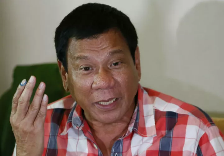 Rodrigo Duterte, el virtual nuevo presidente de Filipinas. Foto/ AP