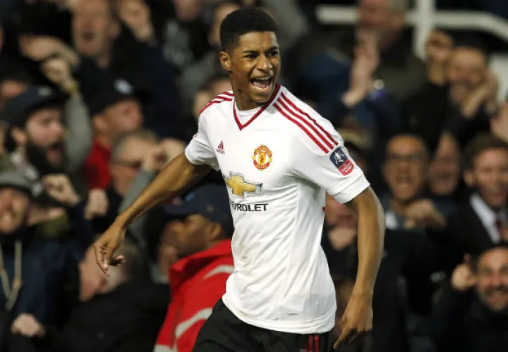 Marcus Rashford suma siete goles con el Manchester United. / Foto AP