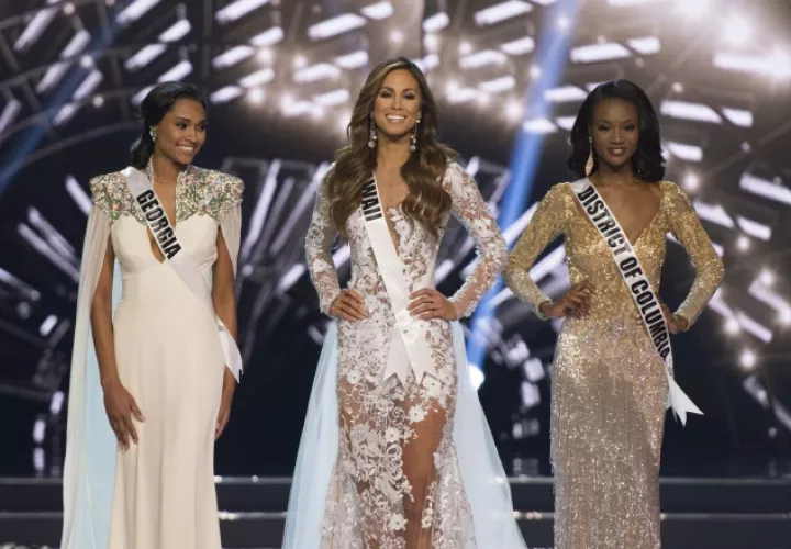 Miss Georgia es segunda finalista, y Miss Hawái fue primera.