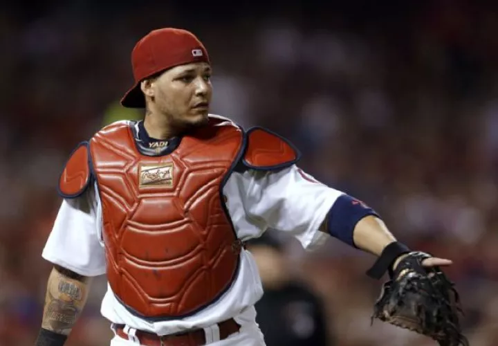 Yadier Molina es el favorito de los aficionados por ahora. /Foto AP