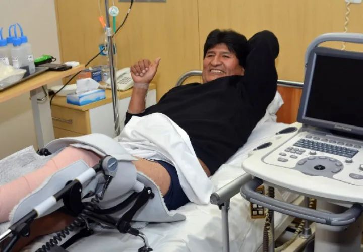 Presidente Evo Morales fue dado de alta luego de una operación. /Foto EFE