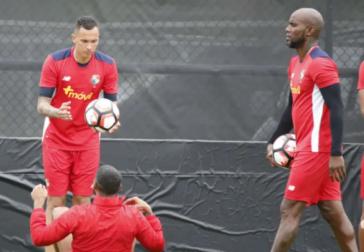 Panamá durante el entrenamiento de hoy en Orlando. /Foto EFE