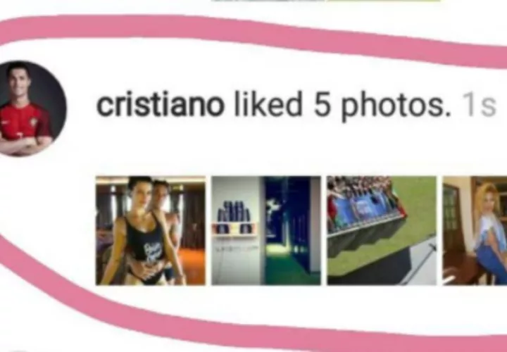 La confirmación del "me gusta" del jugador de fútbol. /Foto Instagram
