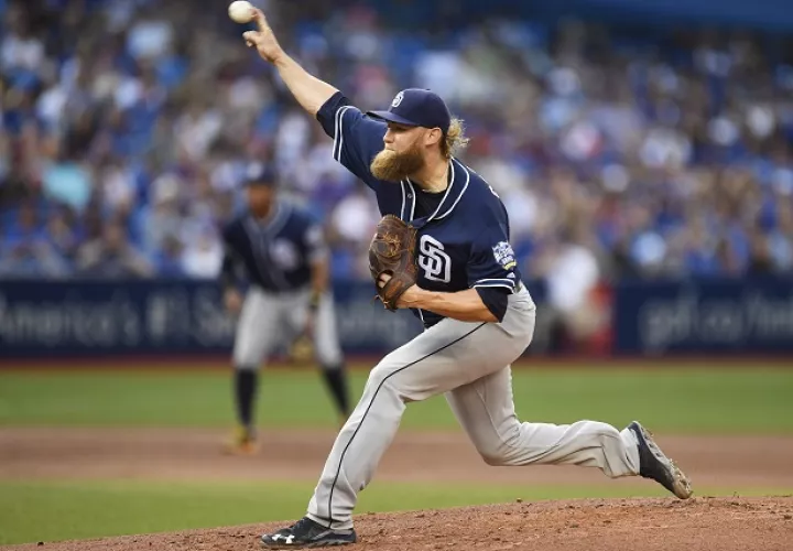 Andrew Cashner tiene foja de 4-7 este año y efectividad de 4.76 en 16 aperturas./Foto AP
