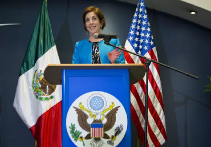 Embajadora estadounidense en México, Roberta Jacobson. FOTO/AP