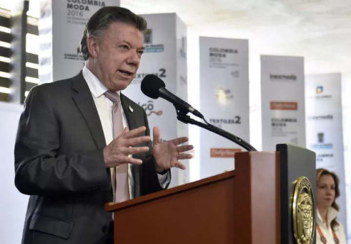 El presidente Juan Manuel Santos dijo que buscan bajar la cifra de muertes. FOTO:EFE