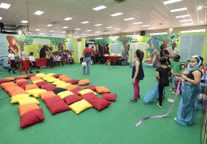 Pabellón infantil en una versión anterior. Siempre es muy visitado. 