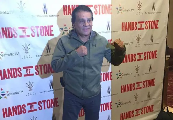 La proyección de 'Hands of Stone' se realizó en The Grove, en la ciudad de Miami, Florida. /Foto tomada de Instagram