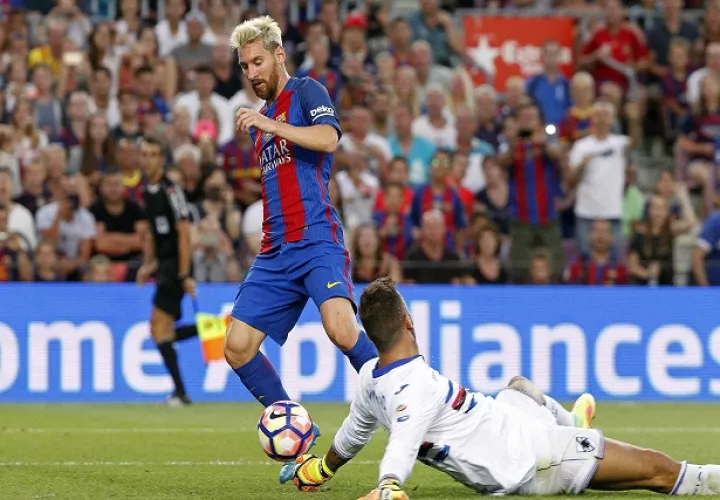 Messi anotó dos goles. Foto/EFE