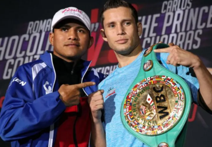 González (izq.), en compañía de Cuadras. /Foto Boxingscene.com