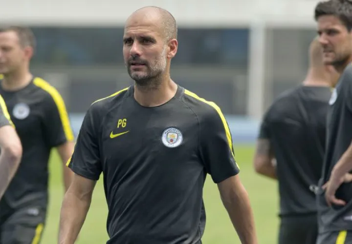 Guardiola, técnico del Manchester City. /Foto AP