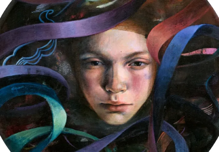 "Pensamientos envolventes" (mixta sobre lienzo). /Foto: Cortesía