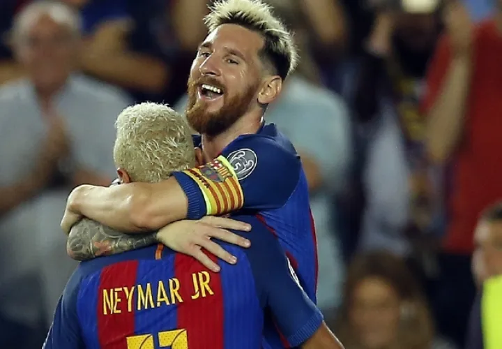 Neymar y Messi fueron protagonistas en el juego de ayer. /Foto AP