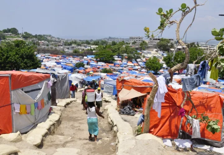 Campamentos de refugiados en Haití /Foto EFE