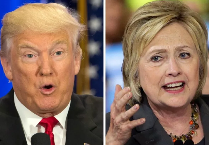 Donald Trump y Hillary Clinton en la batalla de los votos. /Foto AP
