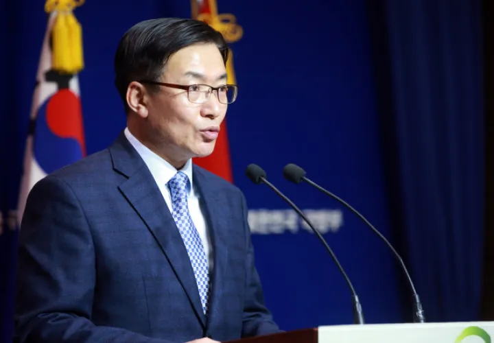 Moon Sang Gyun, portavoz del Ministerio de Defensa de Corea del Sur.