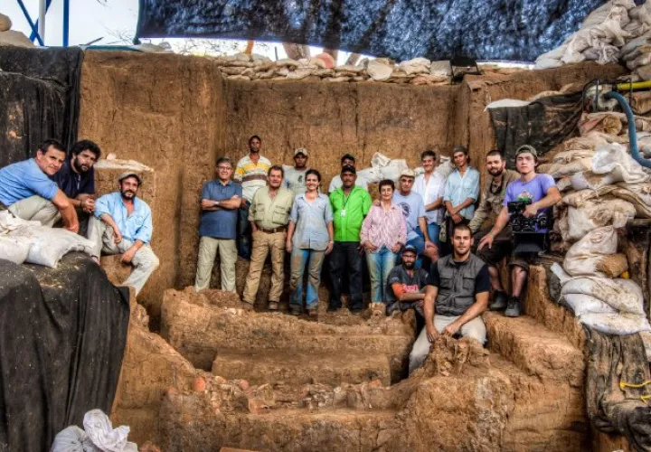 El equipo de trabajo del esperado proyecto 'Los guerreros de Oro'. /Foto Cortesía