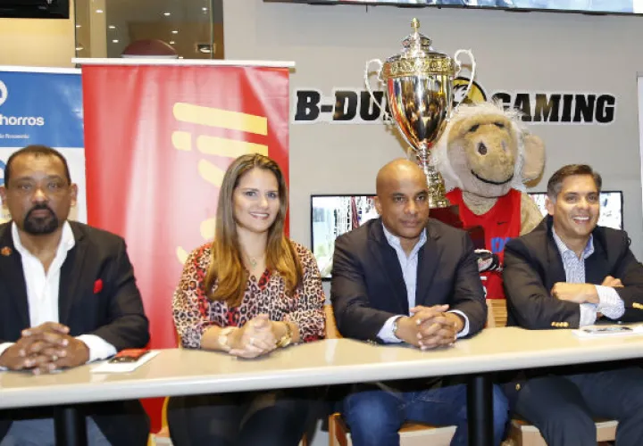 Directivos de la liga en la conferencia de prensa de hoy./ Foto Cortesía