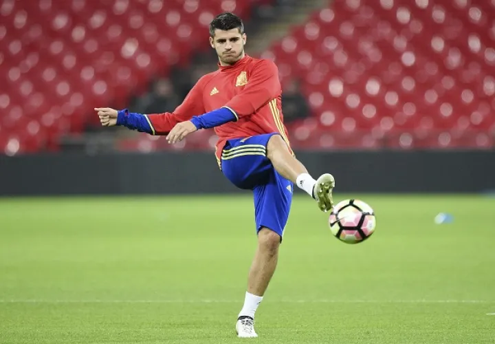 Morata regresó lesionado de la selección española. Foto/EFE