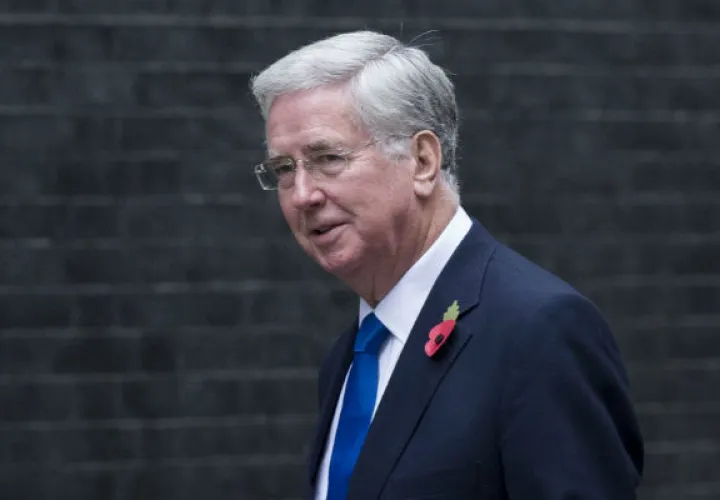 Ministro de Defensa británico, Michael Fallon, FOTO/EFE