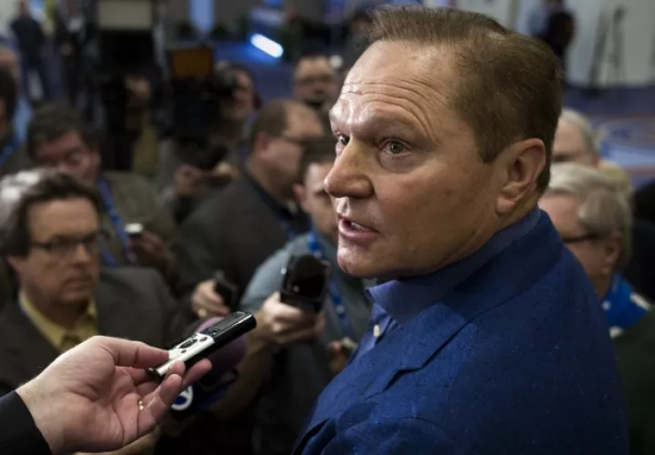 Scott Boras en las reuniones de Grandes Ligas. Foto/AP