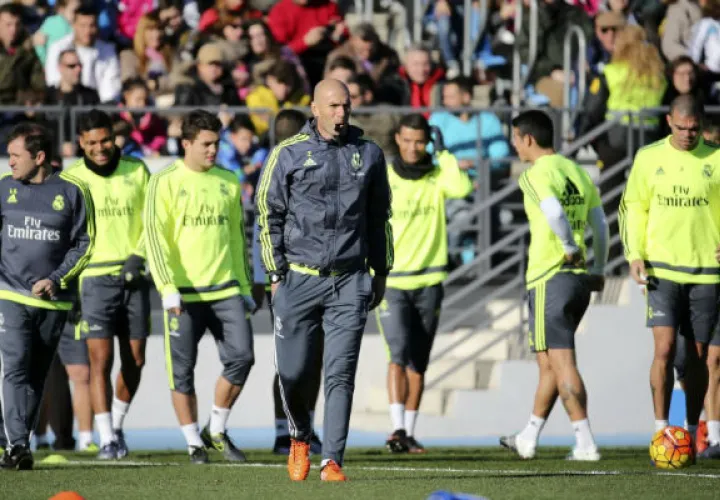Entrenamiento del Real Madrid./ Foto EFE
