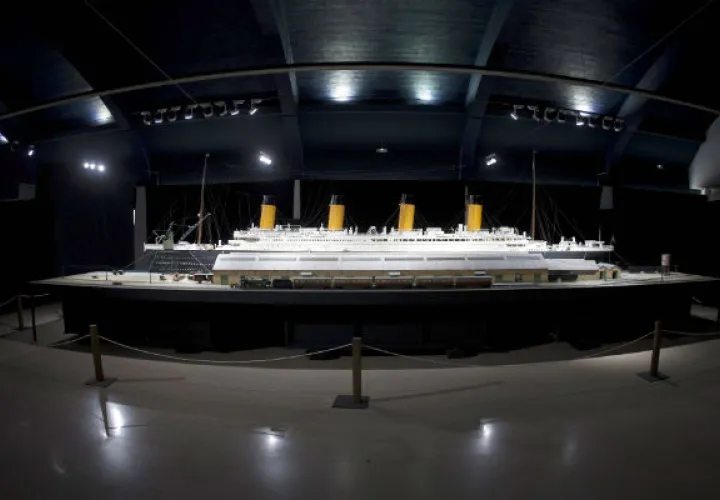 Maqueta del Titanic. Foto/ EFE