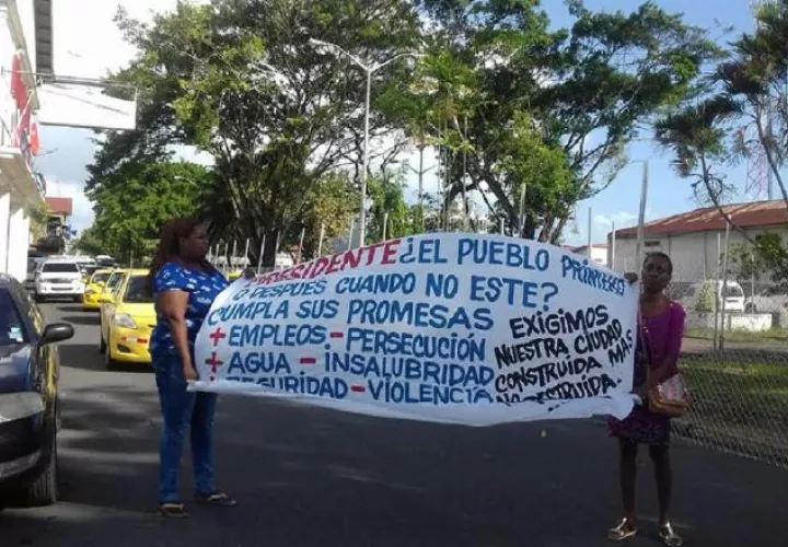 Los colonenses han realizado diversas protestas y esperan tener pronto un mejor lugar donde vivir. Diómedes Sánchez
