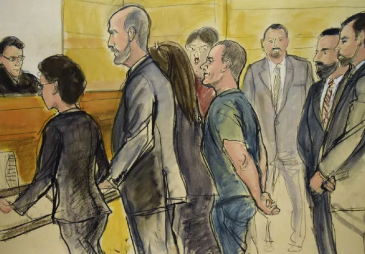 Joaquín "El Chapo Guzmán, compareció ante un juez en Nueva York. FOTO/AP