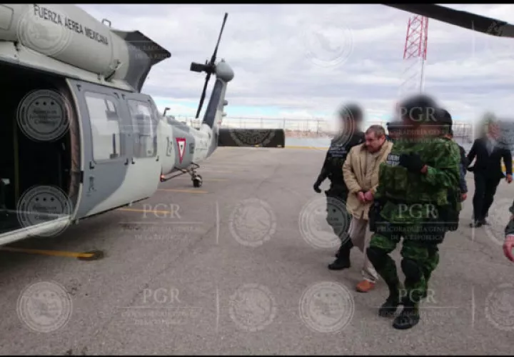 Traslado de "El Chapo" Guzmán de México a Estados Unidos. FOTO/EFE