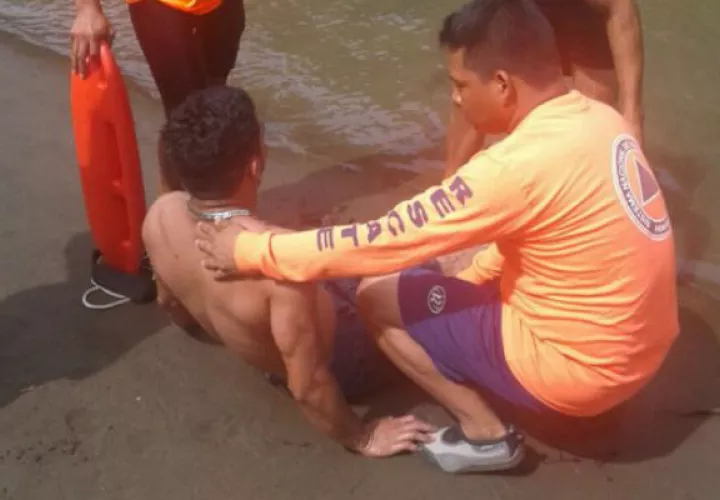 Durante el rescate en Darien  