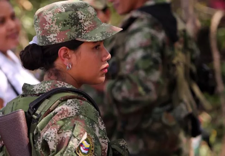 Los miembros de las Farc en las zonas veredales. /Foto EFE