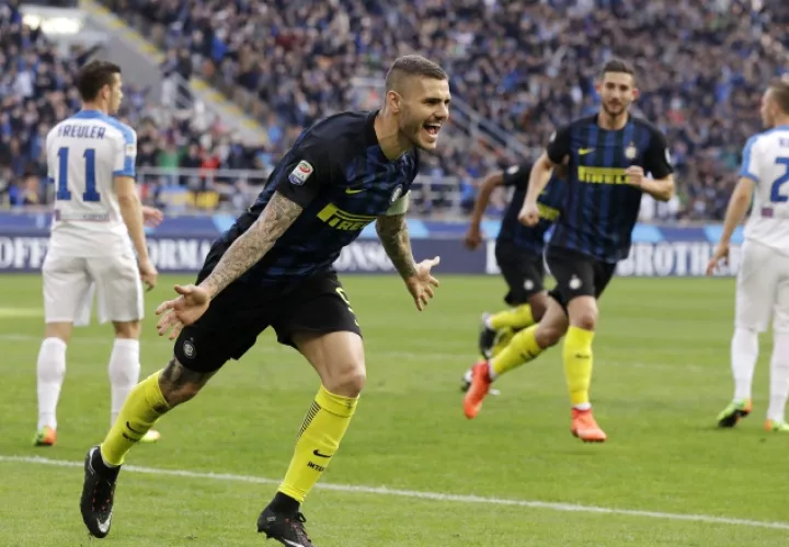 Mauro Icardi lleva 20 goles en la campaña. /Foto AP