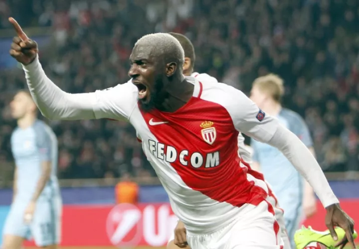 Tiemoue Bakayoko marcó el tercer tanto del equipo monegasco. /Foto Ap