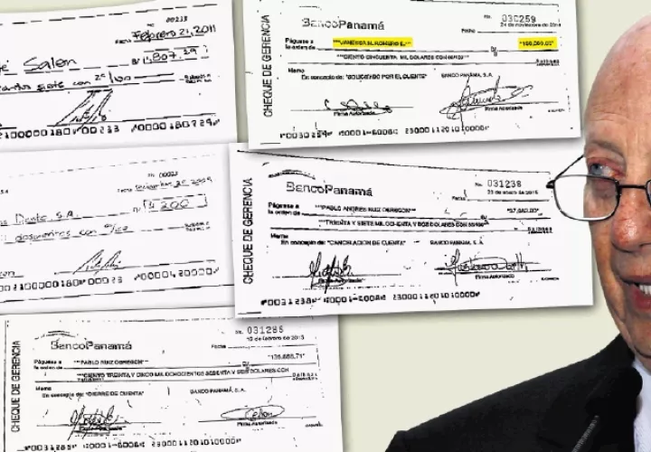 Los cheques a nombre de Ruiz Obregón y  Romero están en el expediente del caso, sin embargo, esta última no fue llamada a declarar. /Foto Archivo