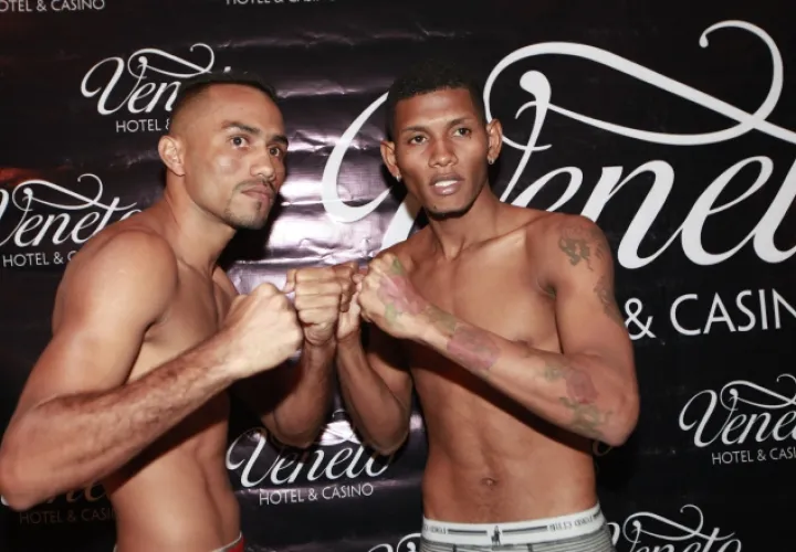Kelly Figueroa (izq.) y Alexander Durán, pleito estelar.  /Foto Anayansi Gamez