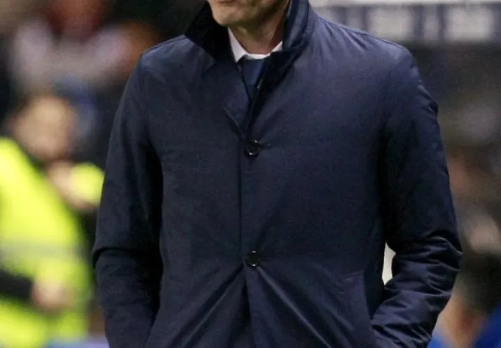Zidane durante el clásico. EFE