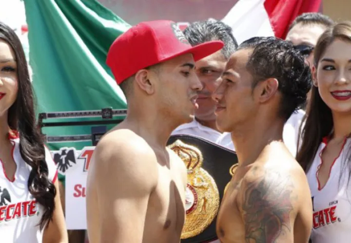 David Sánchez (izq.) junto a Luis Concepción. Boxingscene.com