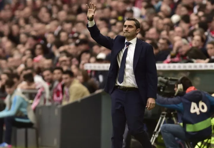 0Ernesto Valverde jugó en Barcelona en 1988-89 y 1989-90 /Foto EFE