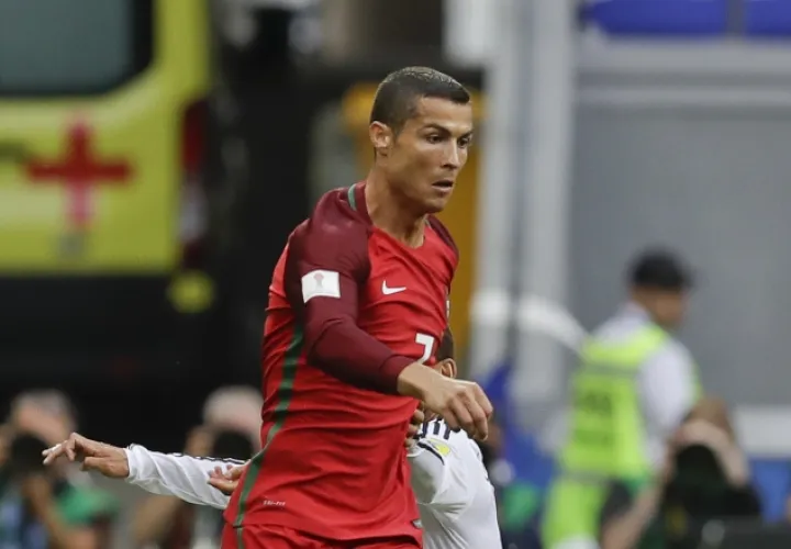 Cristiano Ronaldo en el primer encuentro. /Foto AP