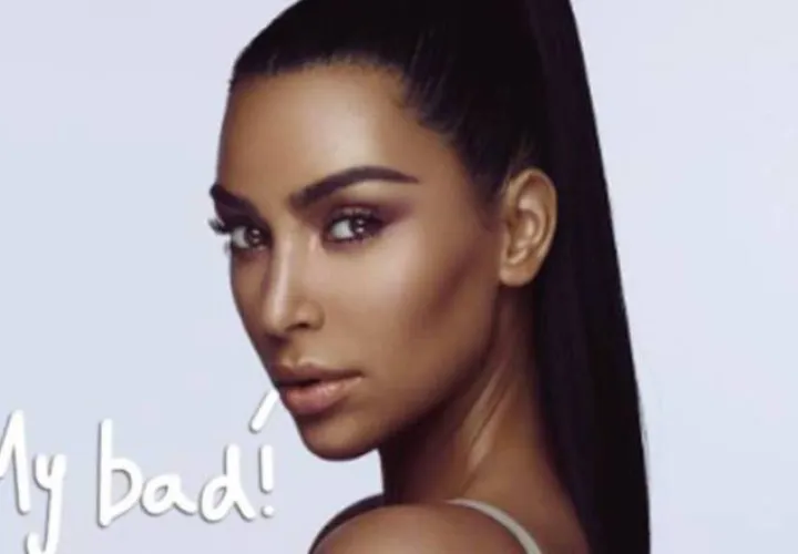 Kim, durante una sesión de maquillaje. /Foto Archivo