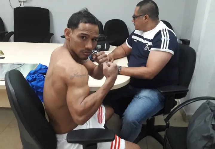 Luis "El Nica" Concepción en su vista ayer a la Comibox. /Foto @pyedelistmo
