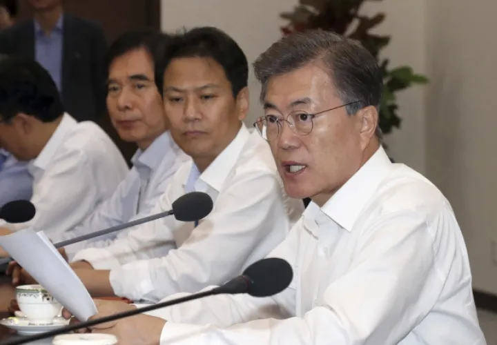 Presidente de Corea del Sur, Moon Jae-in. /Foto AP