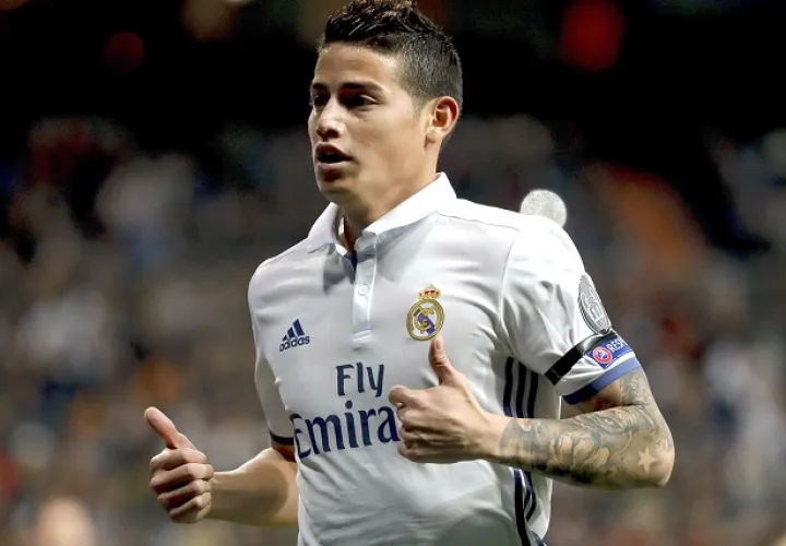 James no tenía espacio en el Real Madrid.