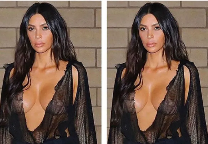 Kim Kardashian, por estar vistiéndose sin sostén, la catalogan por palabras feas