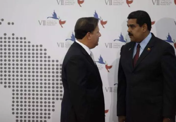 Varela y Maduro en Panamá. /Foto Archivo 