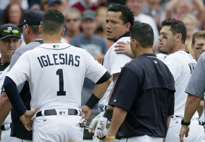 Cabrera no se controló. AP